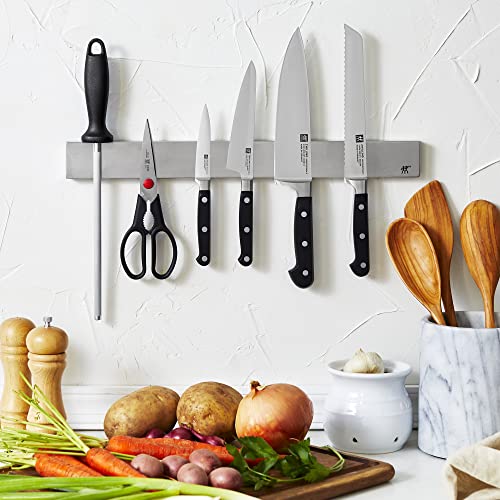 7-Piece German Knife Set with Stainless Magnetic Knife Bar E86013