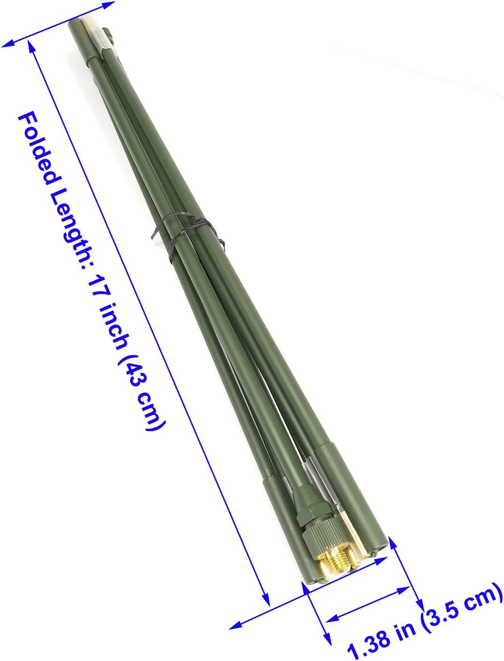 Collapsible 7 Element Whip Antenna 285 CM Length Y682