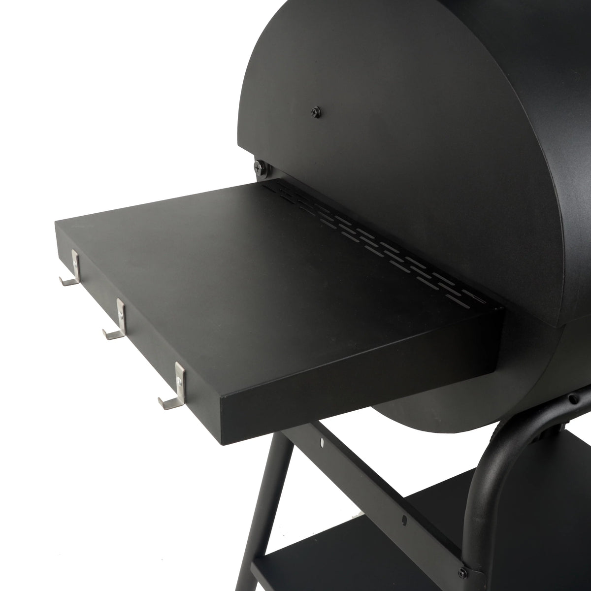 28 Offset Steel Charcoal Smoker Grill with Side Firebox, Black M709899