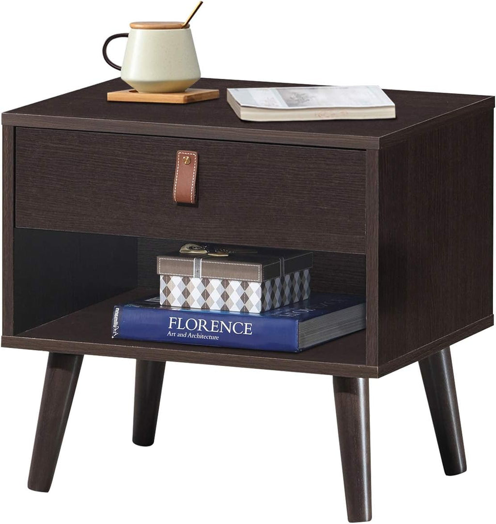 Drawer Storage Nightstand Bedside Cabinet Q123