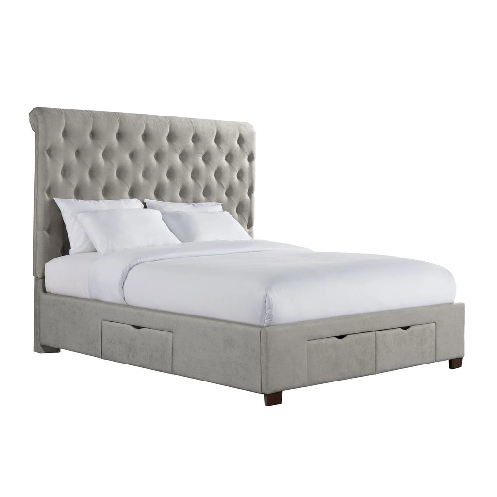 King Upholstered Storage Bed A1363
