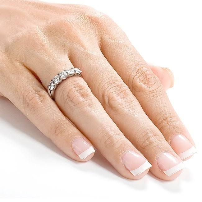 14K White Gold Bridal Wedding Band O763719