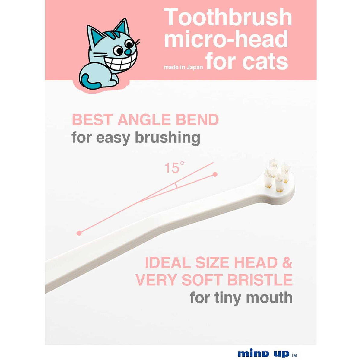 Toothbrush Micro Head for Cats E4273