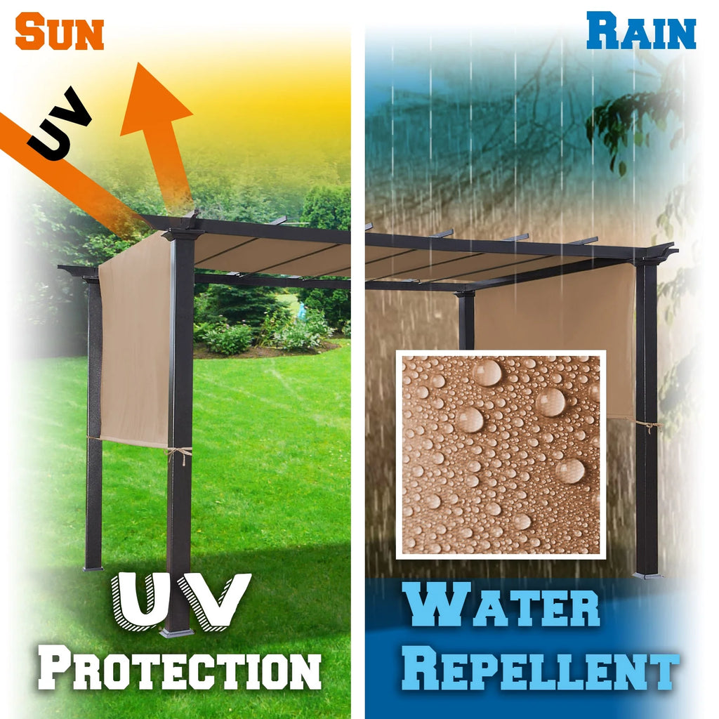 18' L x 8.2' W Replacement Canopy Top Cover for Pergola R746559