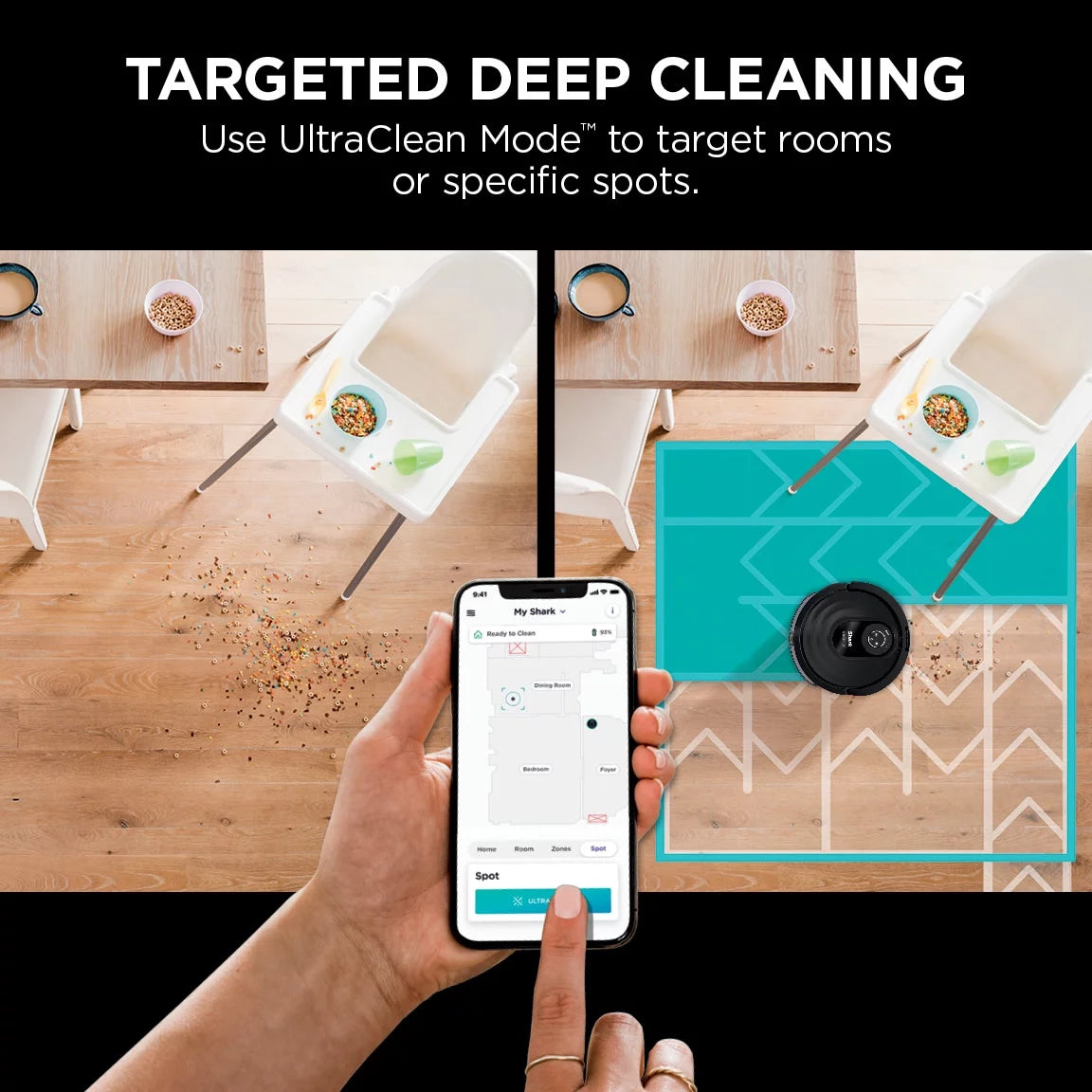 Wi-Fi Connected Robot Vacuum and Mop M8125