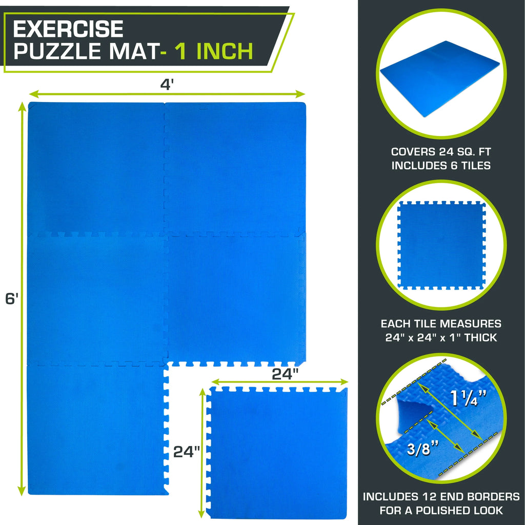 Extra Thick EVA Foam Exercise Mat Tiles K67125