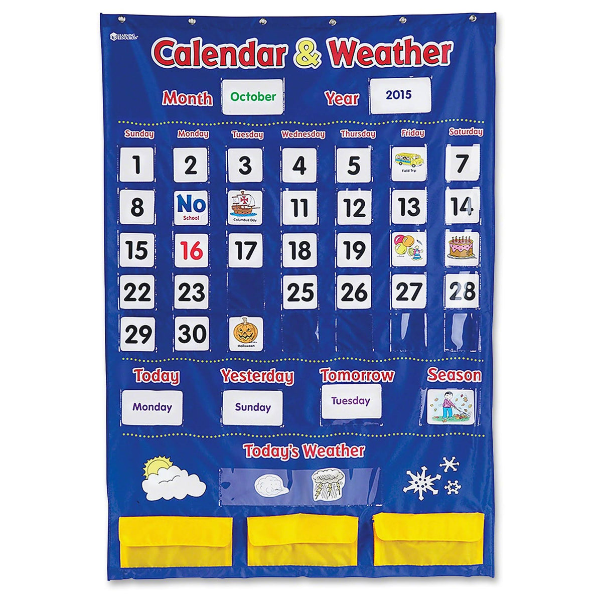 Calendar & Weather Pocket Chart Z925