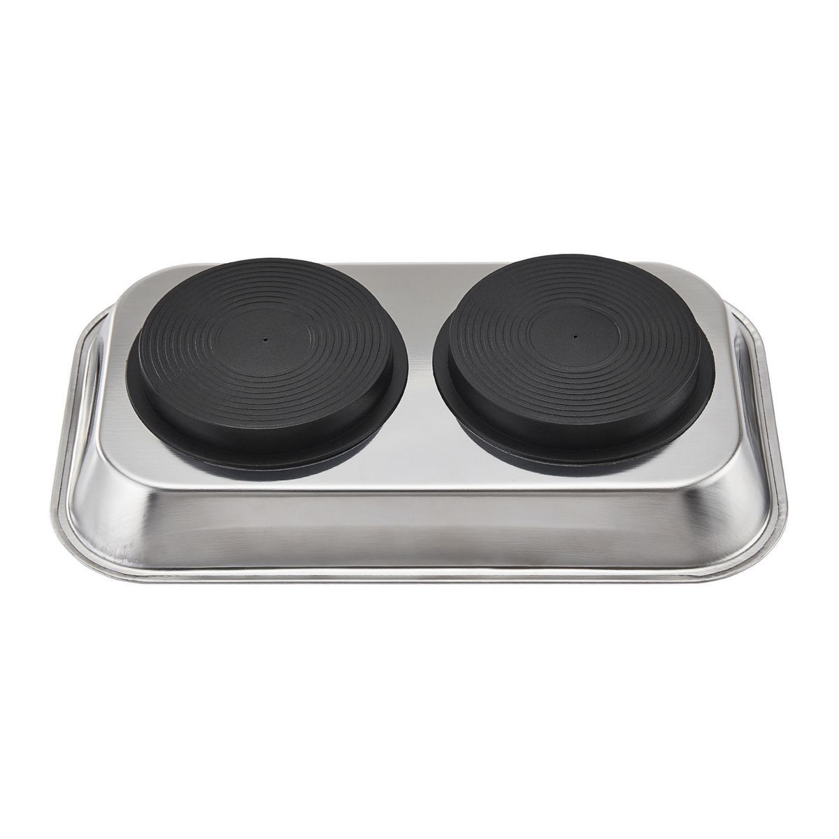 9-1/2 in. x 5-1/2 in. Magnetic Stainless Steel Parts Tray S3641