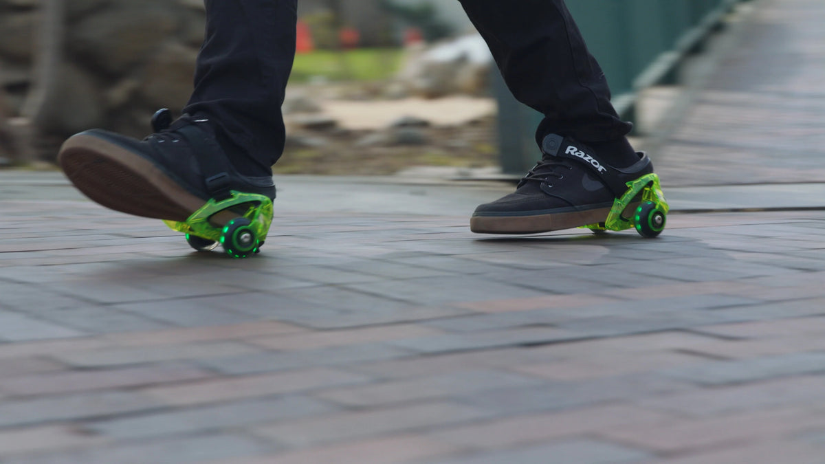 Neon Green Wheeled Skate Shoes V6166