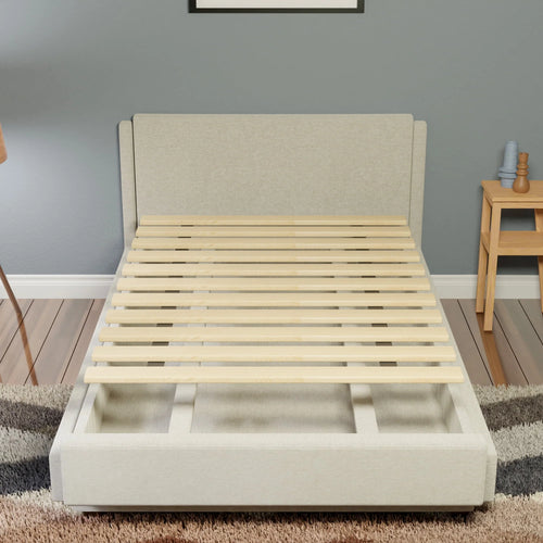 1-Inch Extra Heavy Duty Wooden Bunkie Board, Queen, Beige S692