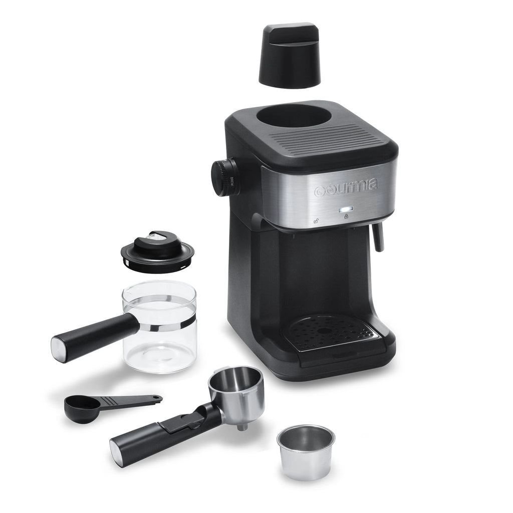 Steam Espresso, Cappuccino, and Latte Maker with Frothing Wand U616483