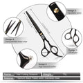 7 Inch Dog Grooming Scissors Kit with Curved Scissors F14409
