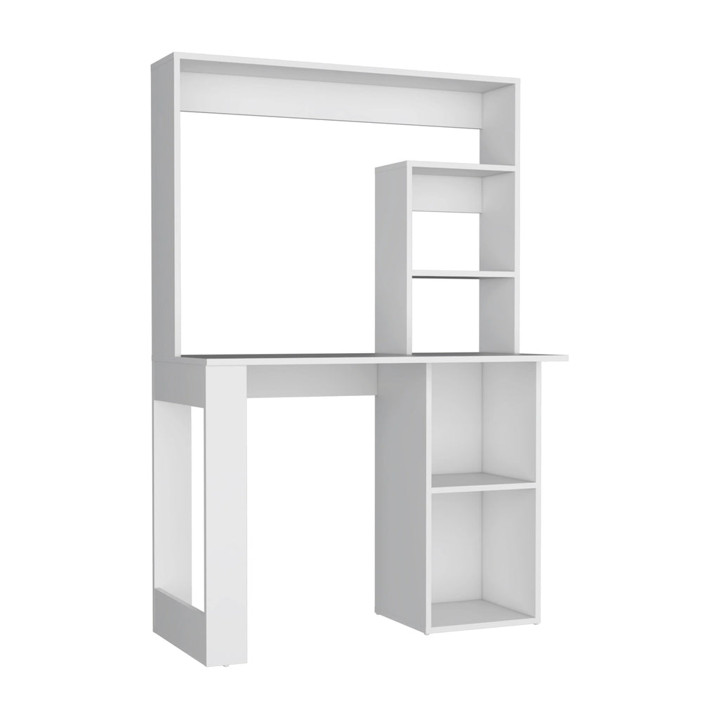 Desk With Hutch and Shelves B517