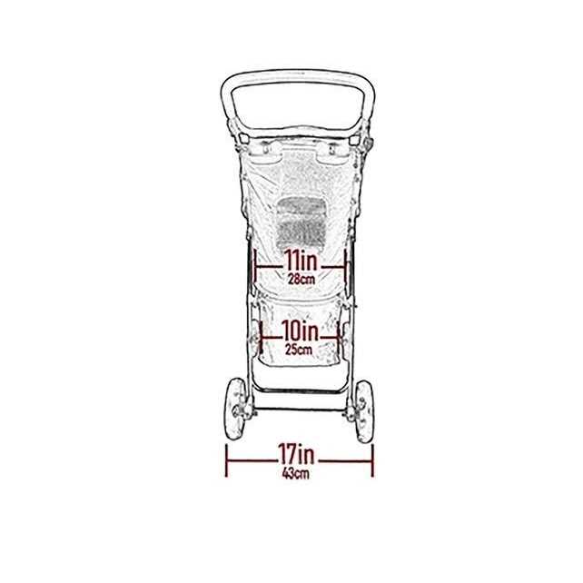 No-Zip Pet Stroller V58649
