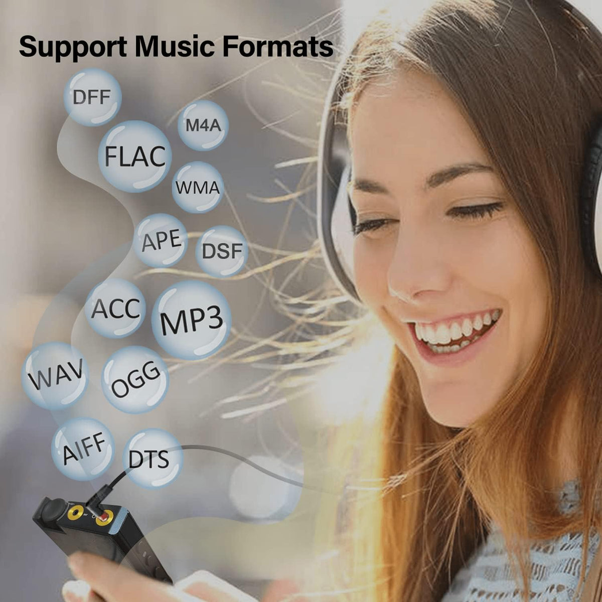 4.0 inches HiFi Lossless DSD Digital Audio Player with 32GB Memory Card R272