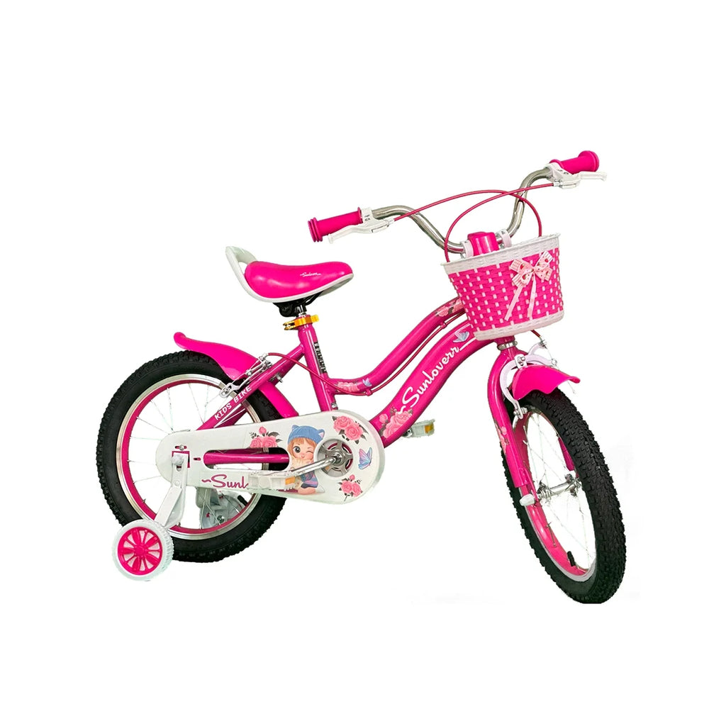 12 Inch Kids Bike with Training Wheels & Basket L73887