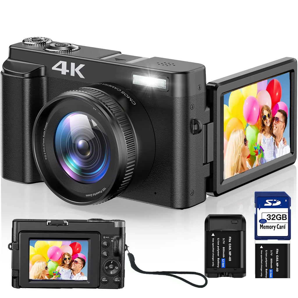 4K Digital Camera with 32GB SD Card L10611