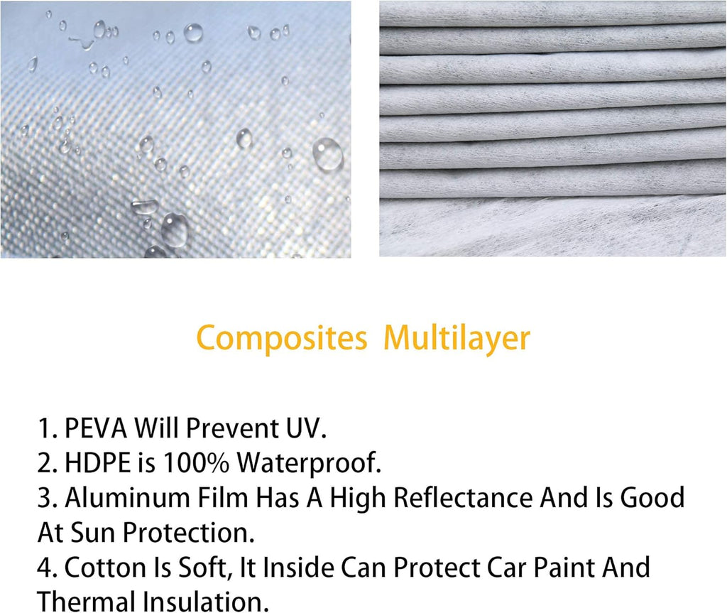 Waterproof All Weather Car Cover with Zipper C6564