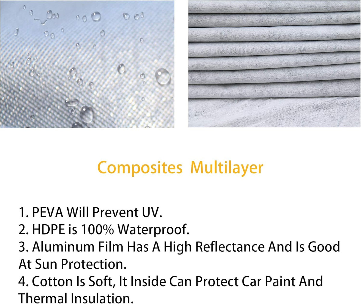 Waterproof All Weather Car Cover with Zipper C6564