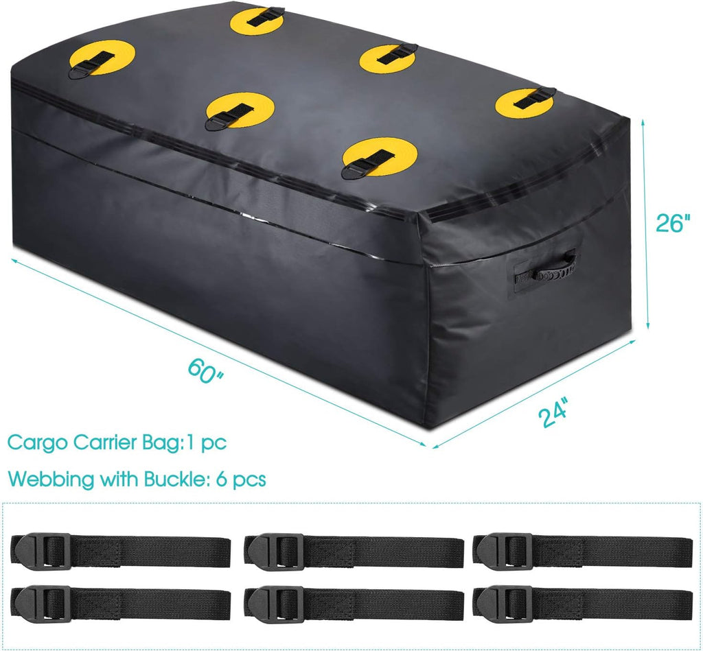 100% Waterproof 22 Cu Ft Hitch Cargo Carrier Bag I4484