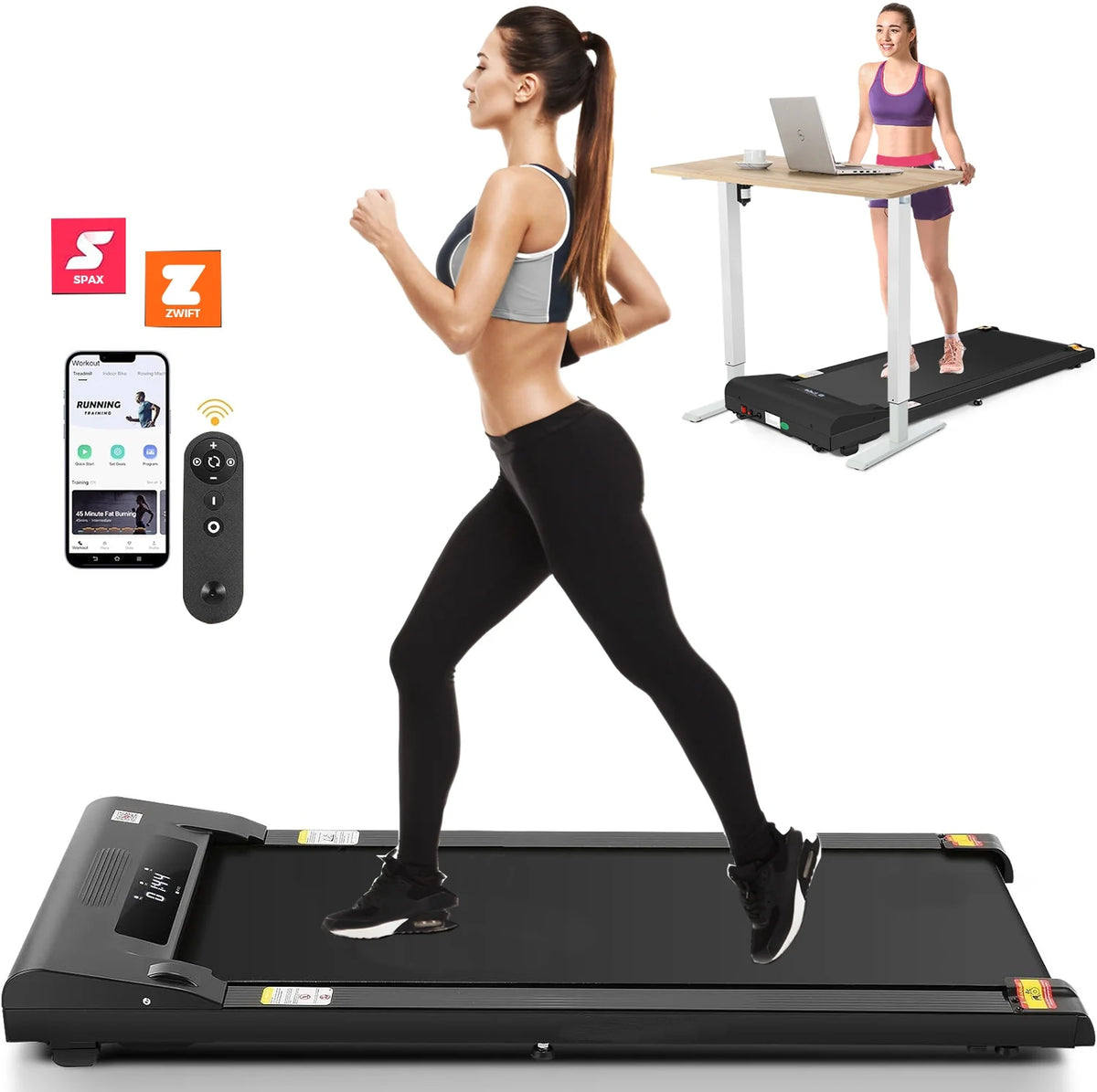 Under Desk Treadmill 2.5HP Electric Walking Pad L8042