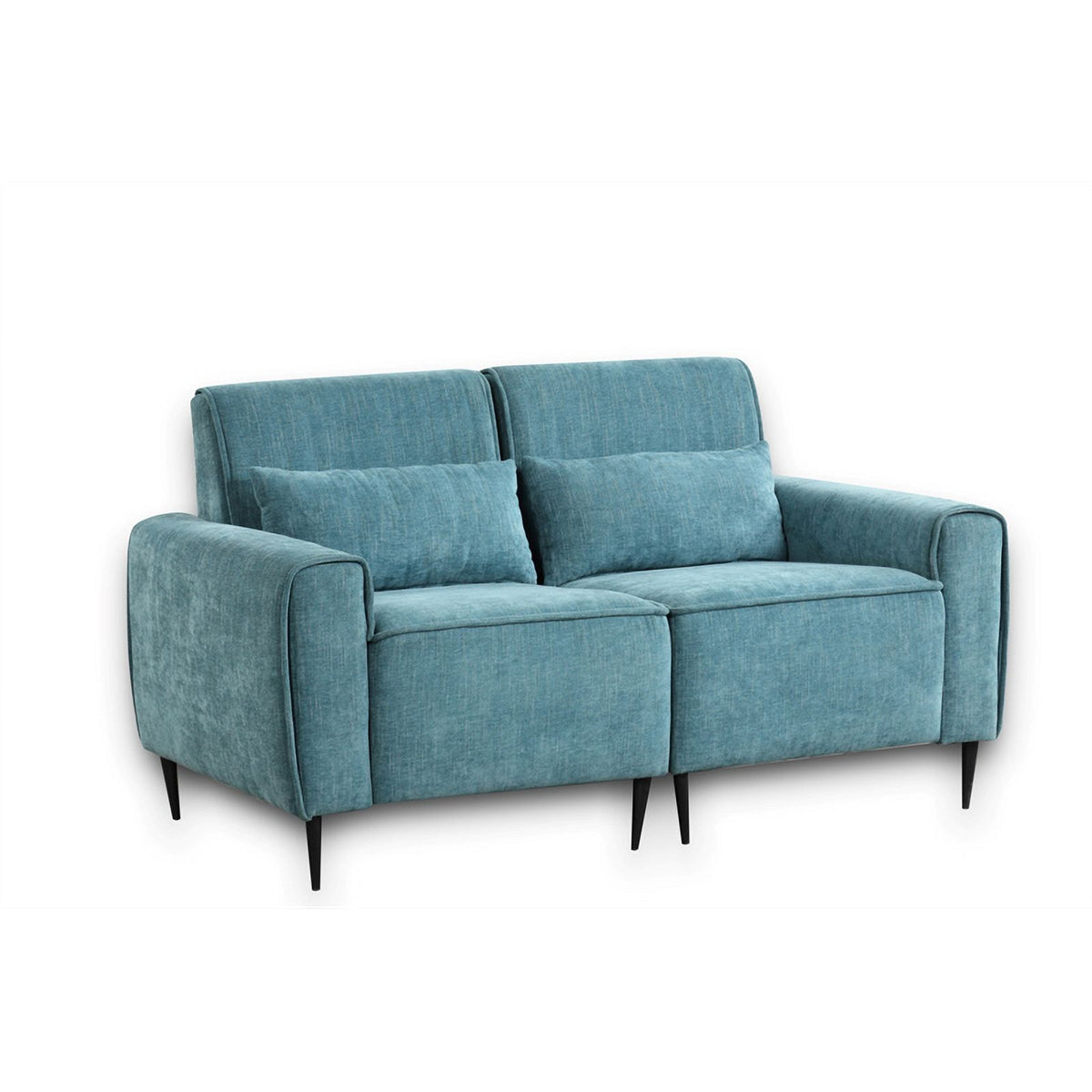 Blue Chenille Sofa Loveseat Set F6068