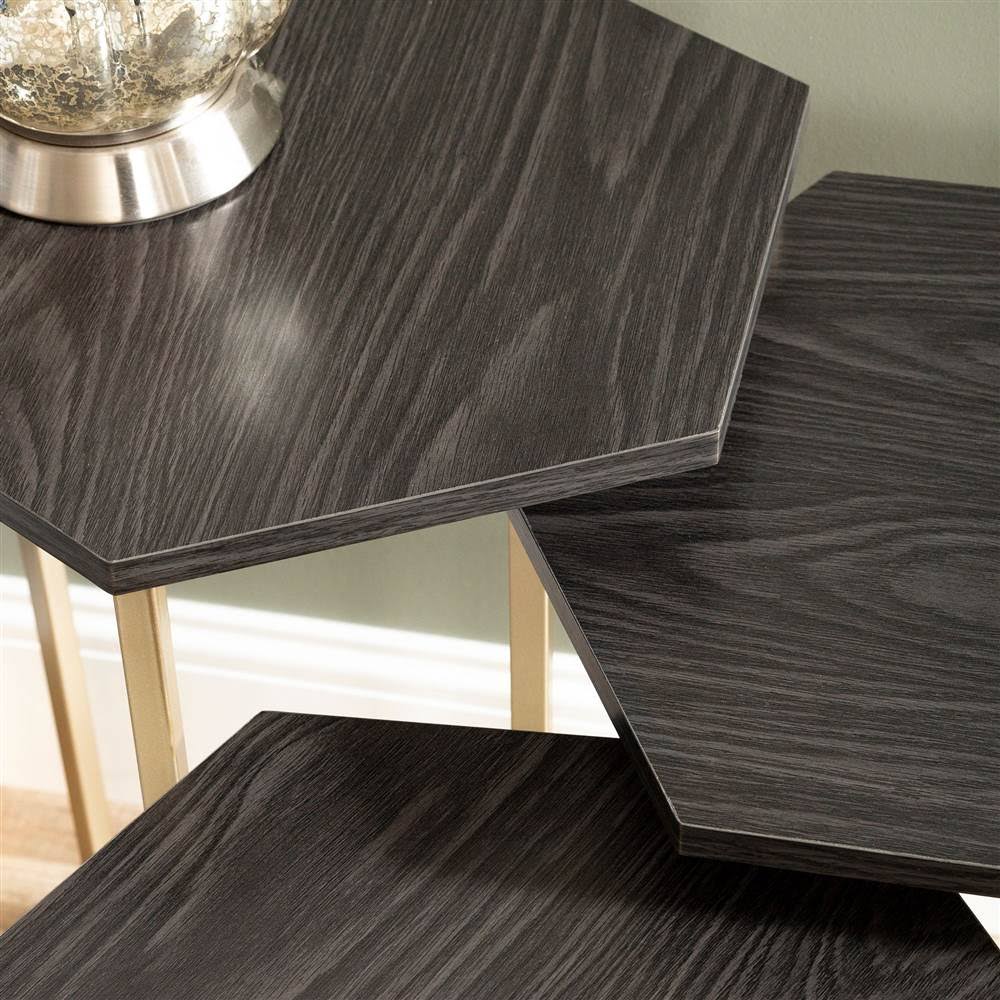 Hex Nesting Tables Set of 3 L6673