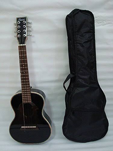 8 String Solid Mahogany Ukulele Black Z452565
