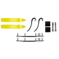 Sunburst Yellow 7 1/4 inch Snowmobile Skis with 8 inch Round Bars Kit E70339
