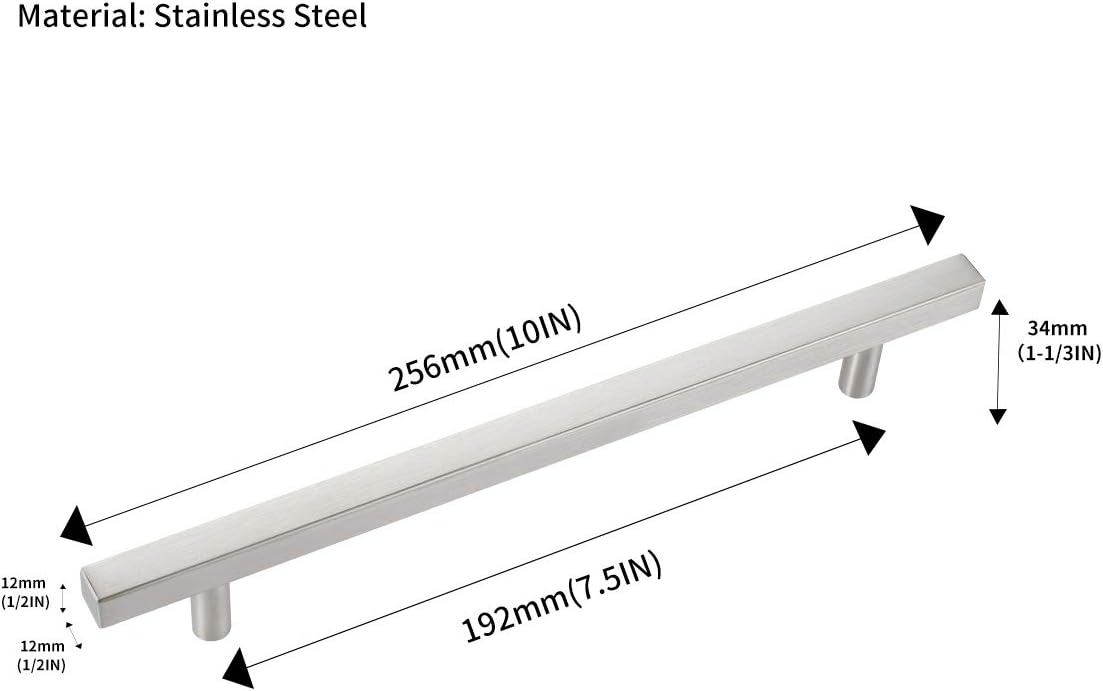 Satin Nickel 50 Pack Kitchen Cabinet Pulls C396459