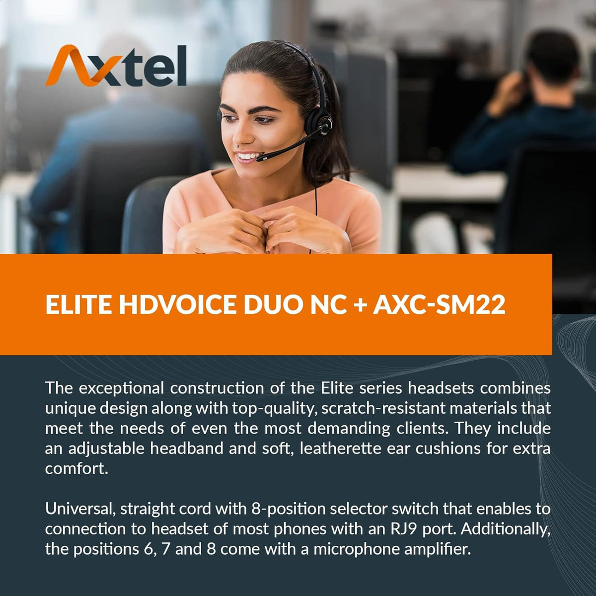 Bundle Elite HDvoice Duo NC with Cable F631
