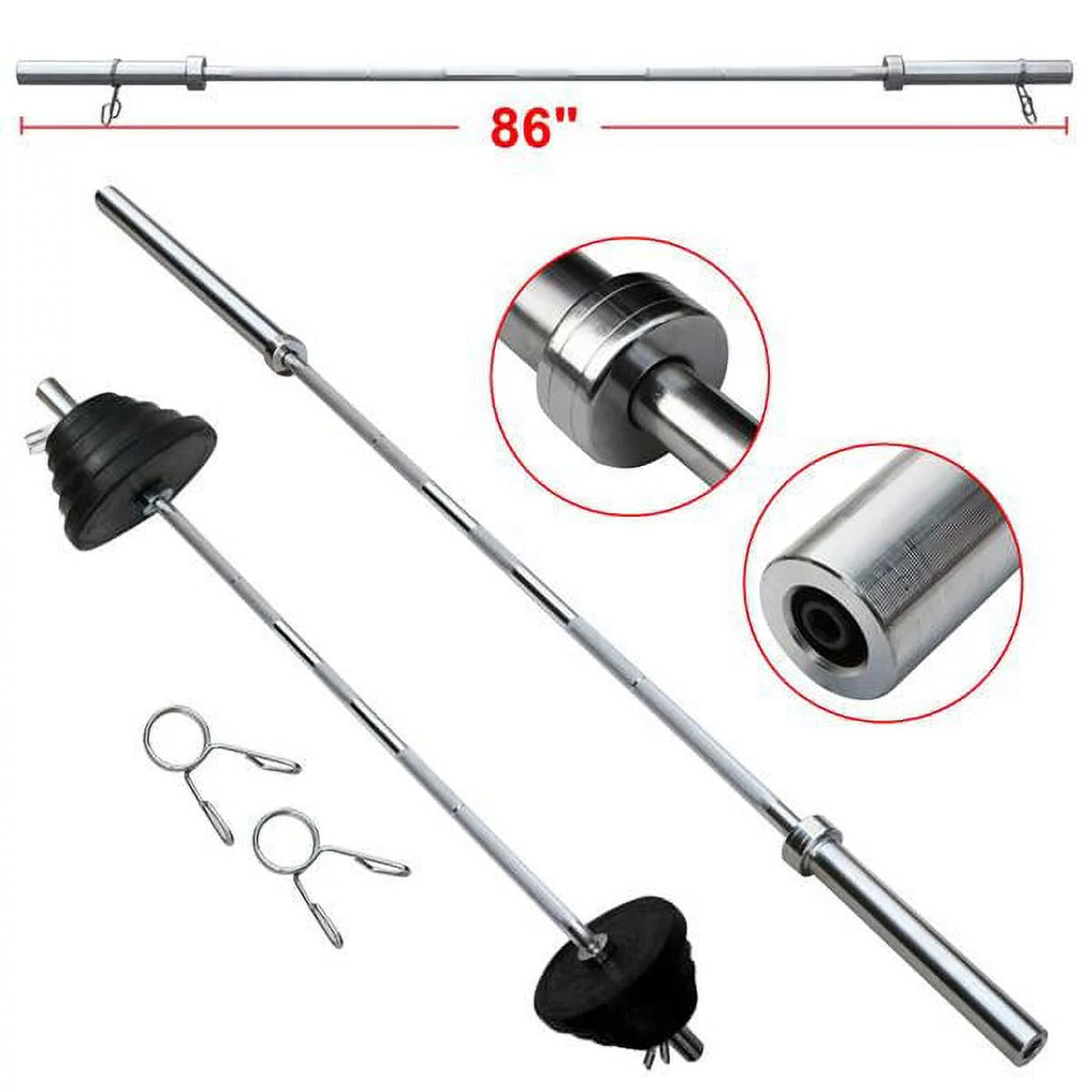7ft Chrome Olympic Barbell Bar A938841
