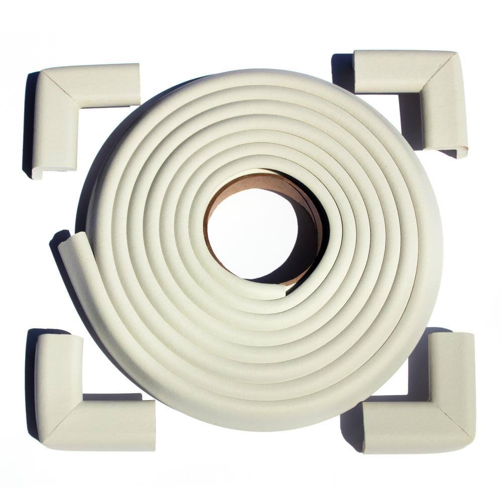 Ivory Edge and Corner Safety Cushion Roll 4-Pack J67029