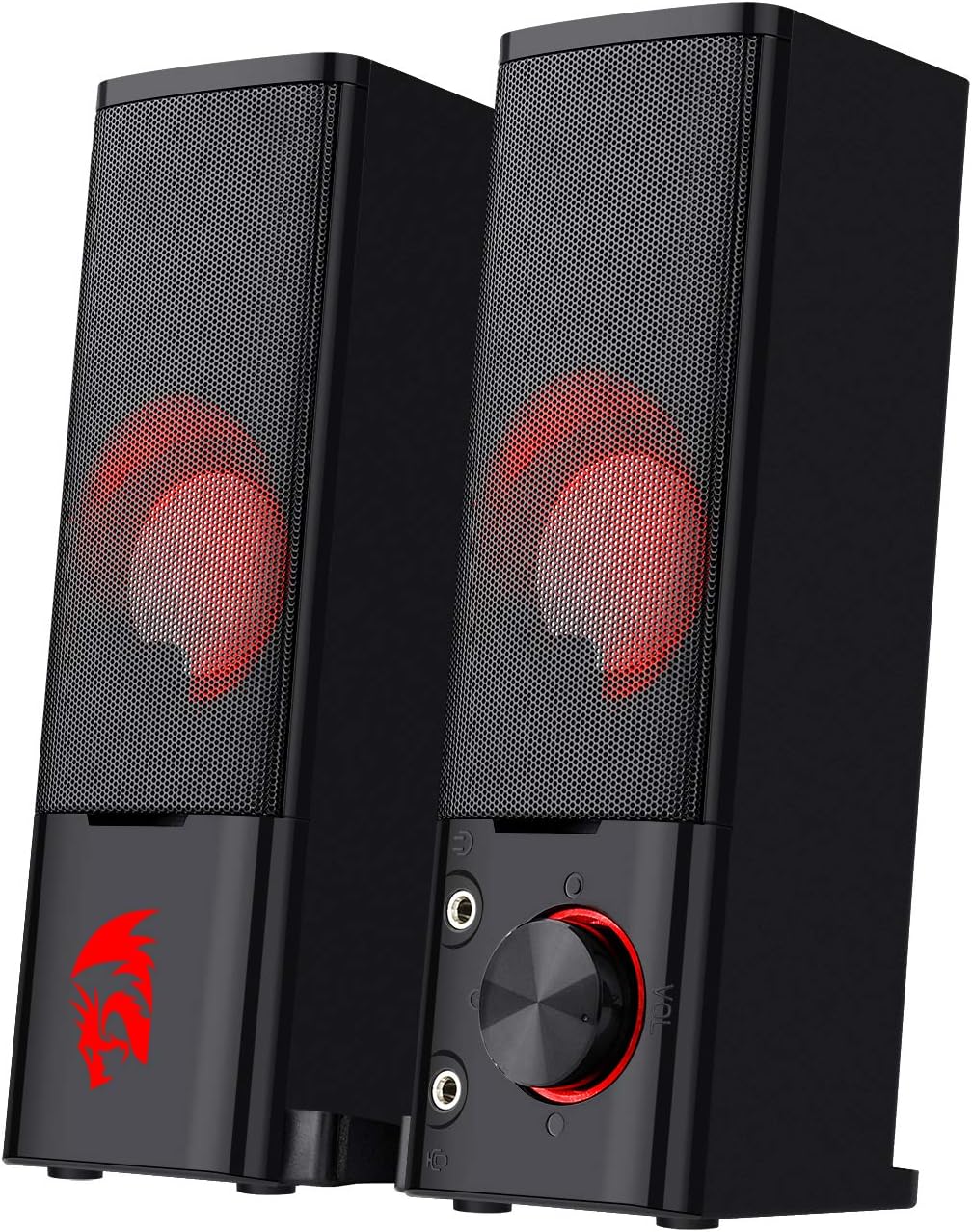 2.0 Channel Stereo Desktop Computer Speakers with Headphone Jack, USB Powered, Pack of 2 X843