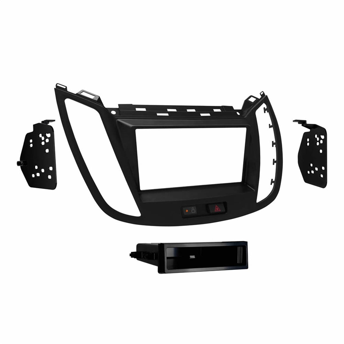 Black Double/Single DIN Dash Kit W359