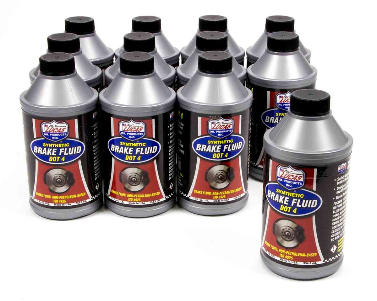 Dot 4 Brake Fluid, 12 oz, Case of 12 D25190