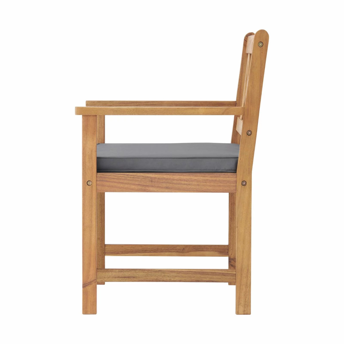Acacia Wood Dining Chair with Cushions Set of 2 A59499