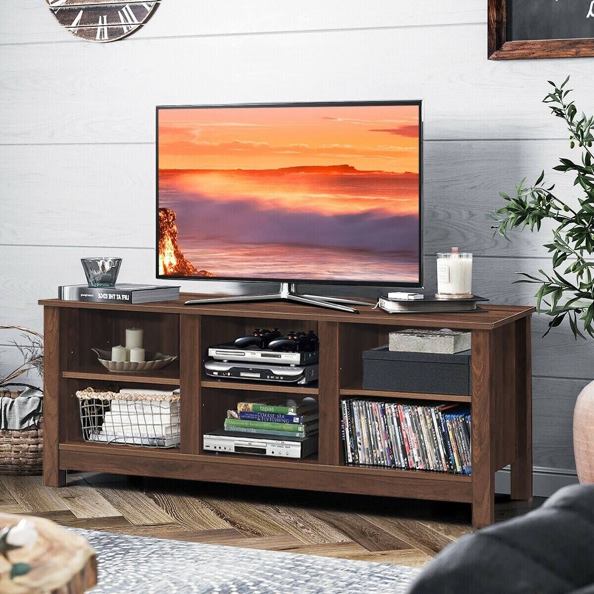 Brown TV Stand Cabinet V1735
