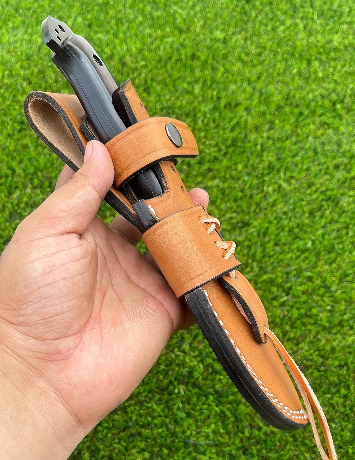 1095 Carbon Steel Bushcraft Knife with Sheath N5385