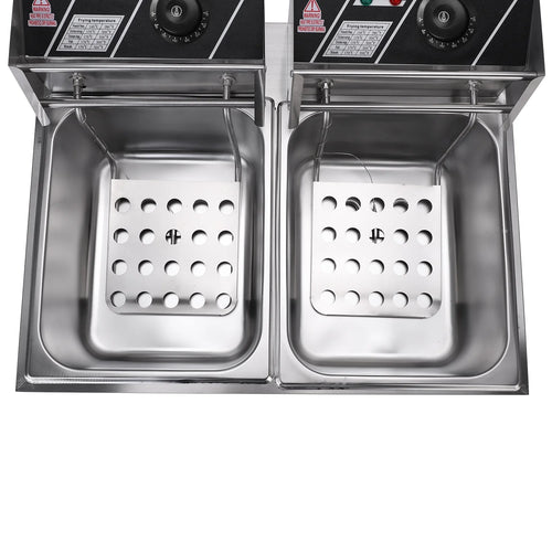 12.7QT 5000W Electric Deep Fryer with Basket C236911