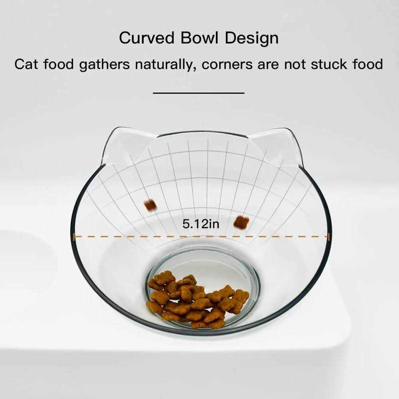 Tilted Cat Bowl Set for Food and Water G94030