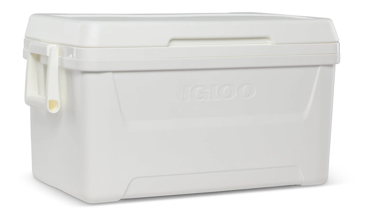 48 QT White Hard Sided Ice Chest Cooler T750629