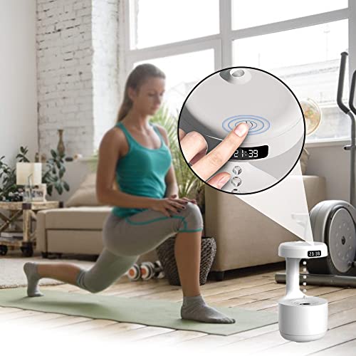 800ml Mini Humidifier with LED Smart Display Clock C950