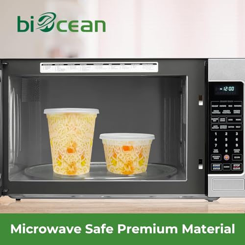 50 Set BPA-Free Plastic Deli Containers with Lids Q7553