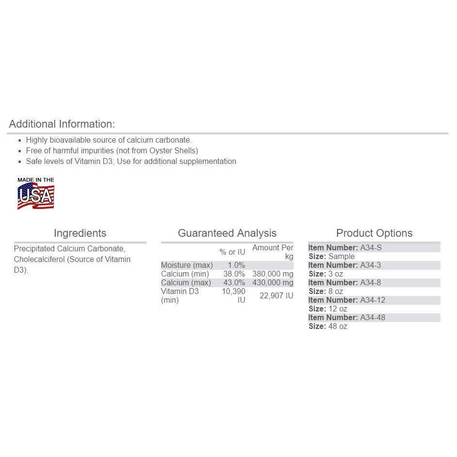 Repti Calcium with D3 G13902