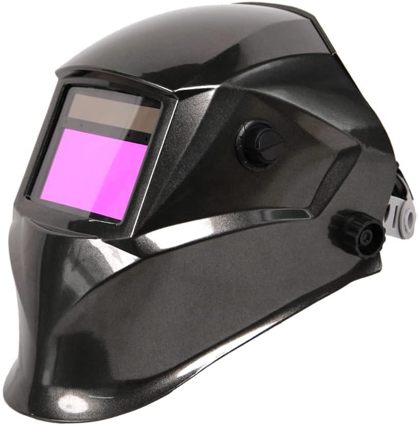 Large Viewing Solar Powered Auto Darkening Welding Helmet, 4 Arc Sensor Wide Shade 5-9,9-13 Welder Mask Hood W719287