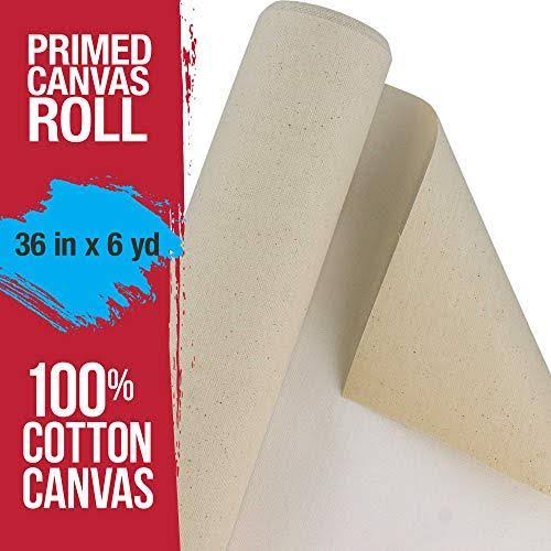 36x22 Wide 6 Yard Long 100% Cotton Canvas Roll N579471