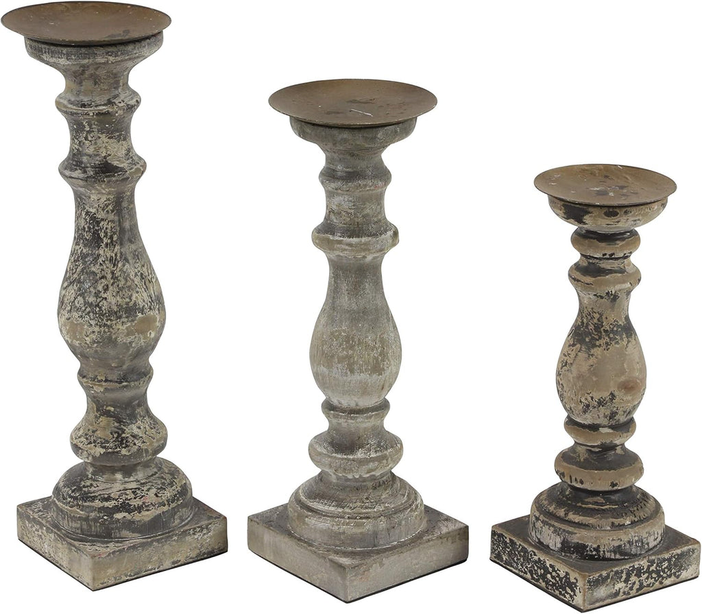 Wood Candle Holder Set of 3 A8254