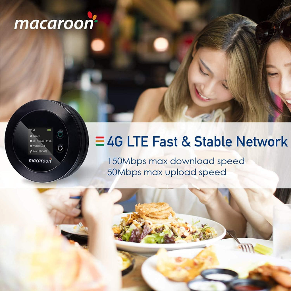 Mobile Wi-Fi Hotspot Portable Router with 12GB Data A35304