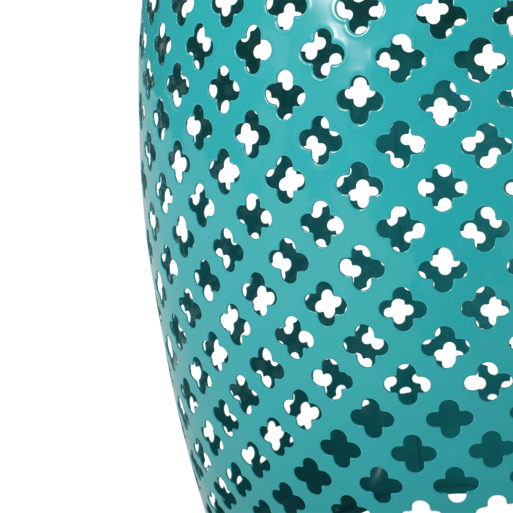 Teal Outdoor Iron Side Table B46009